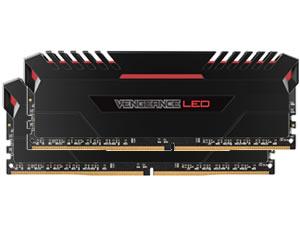Corsair Vengeance LED Red 16GB 2x8GB DDR4 PC4-25600 3200MHz Dual Channel Kit