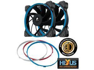 AF120 Corsair Low Noise High Airflow Fan, 120 mm x 25 mm, 3 pin, Twin Pack