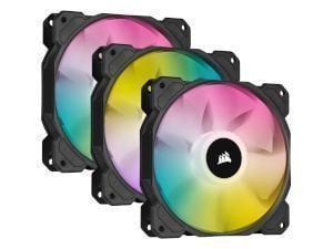 Corsair iCUE SP120 RGB ELITE Performance 120mm PWM Fan - Triple Pack with Lighting Node CORE small image