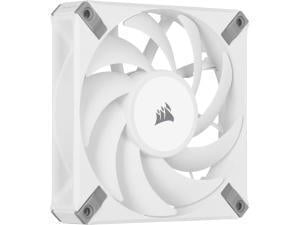 Corsair AF120 ELITE, High-Performance 120mm PWM Fluid Dynamic Bearing Fan with AirGuide Technology (Low-Noise, Zero RPM Mode Support) Single Pack - White