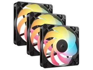 Corsair RS120-R Reverse RGB Black 120mm Case Fan Triple Pack