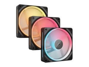 Corsair iCUE LINK LX120-R RGB 120mm PWM Reverse Fans Starter Kit - Black