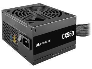 CORSAIR CX550 80 PLUS Bronze Non Modular Low-Noise ATX 550 Watt Power Supply - UK - Black