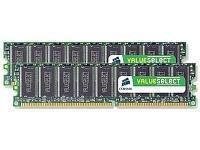 Corsair Value Select 2GB 2x1GB DDR PC-3200 400MHz Dual Channel Kit