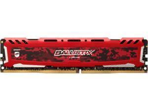 Crucial Ballistix Sport LT Red 8GB DDR4-2400 UDIMM