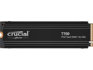 Crucial T700 1TB Gen5 NVMe M.2 SSD with heatsink - Up to 11,700 MB/s - DirectStorage Enabled - CT1000T700SSD5 - Gaming, Photography, Video Editing & Design - Internal Solid State Drive