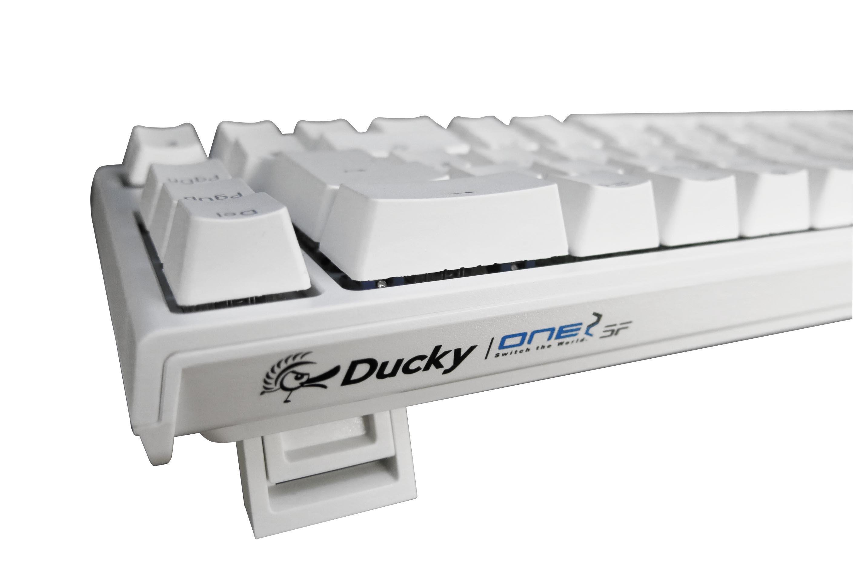 Ducky One2 Sf Pure White 65 Rgb Backlit Brown Mx Switch Novatech