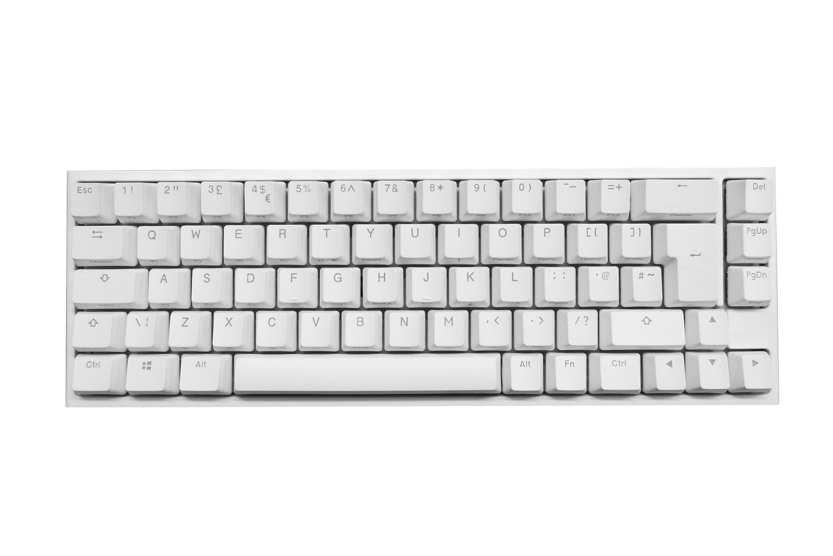 Ducky One2 Sf Pure White 65 Rgb Backlit Silent Red Mx Switch Novatech
