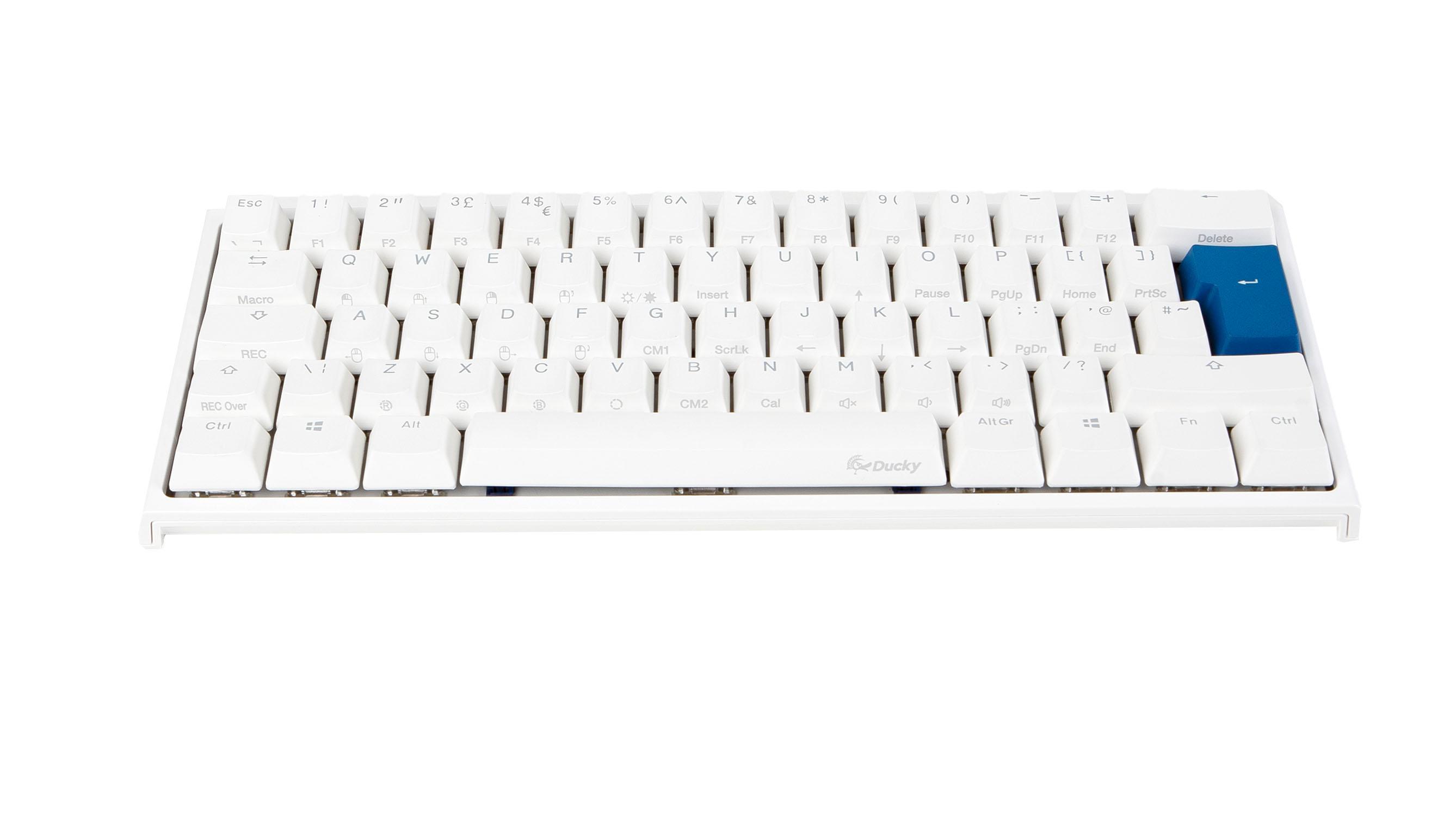 Ducky White One2 Mini Rgb Backlit Silent Red Cherry Mx Gaming Keyboard Novatech