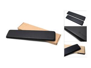 Ducky Wrist Rest Real Leather 440 x 95x 20mm Black