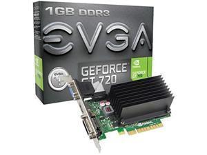 EVGA GeForce GT 720 Silent / Low Profile 1GB GDDR3
