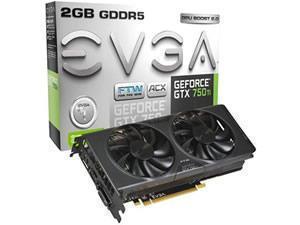 EVGA GeForce GTX 750 Ti FTW GAMING ACX 2GB GDDR5