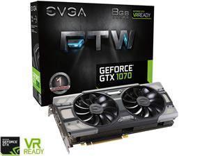 EVGA GeForce GTX 1070 FTW GAMING ACX 3.0 8GB GDDR5 Graphics Card