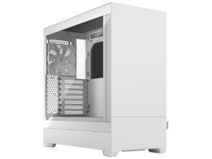 Fractal Design Pop Silent White - Tempered Glass Clear Tint - Bitumen panel and sound-dampening foam – TG side panel - Three 120 mm Aspect 12 fans included - ATX Silent Mid Tower PC Case