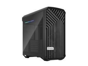 Fractal Design Torrent Compact Black - Dark tint tempered glass side panels - Open grille for maximum air intake - Two 180mm PWM fans included - Type C - ATX Airflow Mid Tower PC Gaming Case