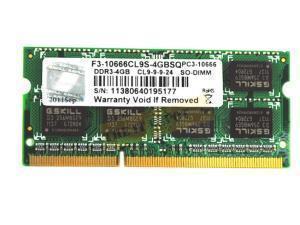 G.Skill Value 4GB 1x 4GB 1333MHz PC3-10600 DDR3 SODIMM