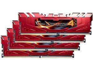 G.Skill Ripjaws 4 Red 16GB 4x4GB DDR4 PC4-17000 2133MHz Quad Channel Kit