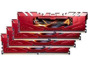 G.Skill Ripjaws 4 Red 32GB 4x8GB DDR4 PC4-21300 2666MHz Quad Channel Kit