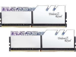 GSkill Trident Z Royal RGB Silver 16GB 2 x 8GB DDR4 3000MHz Dual Channel Memory RAM Kit