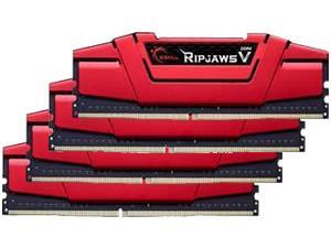 G.Skill Ripjaws V Red 64GB 4x16GB DDR4 PC4-25600 3200MHz Quad Channel Kit