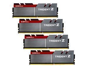 G.Skill Trident Z Red/Black/Silver 32GB 4x8GB DDR4 PC4-25600 3200MHz Dual Channel Kit Skylake