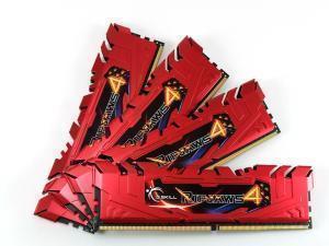 G.Skill Ripjaws 4 Red 16GB 4x4GB DDR4 PC4-26400 3300MHz Quad Channel Kit