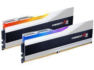 G.Skill Trident Z5 RGB Silver 32GB 2x16GB DDR5 6000MHz CL40 Dual Channel Memory RAM Kit