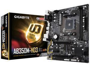 *B-stock item - 90days warranty*Gigabyte GA-AB350M-HD3 AMD AM4 Micro-ATX Motherboard