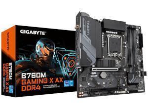 GIGABYTE B760M Gaming X AX DDR4 Intel B760 Chipset Socket 1700 Micro ATX Motherboard