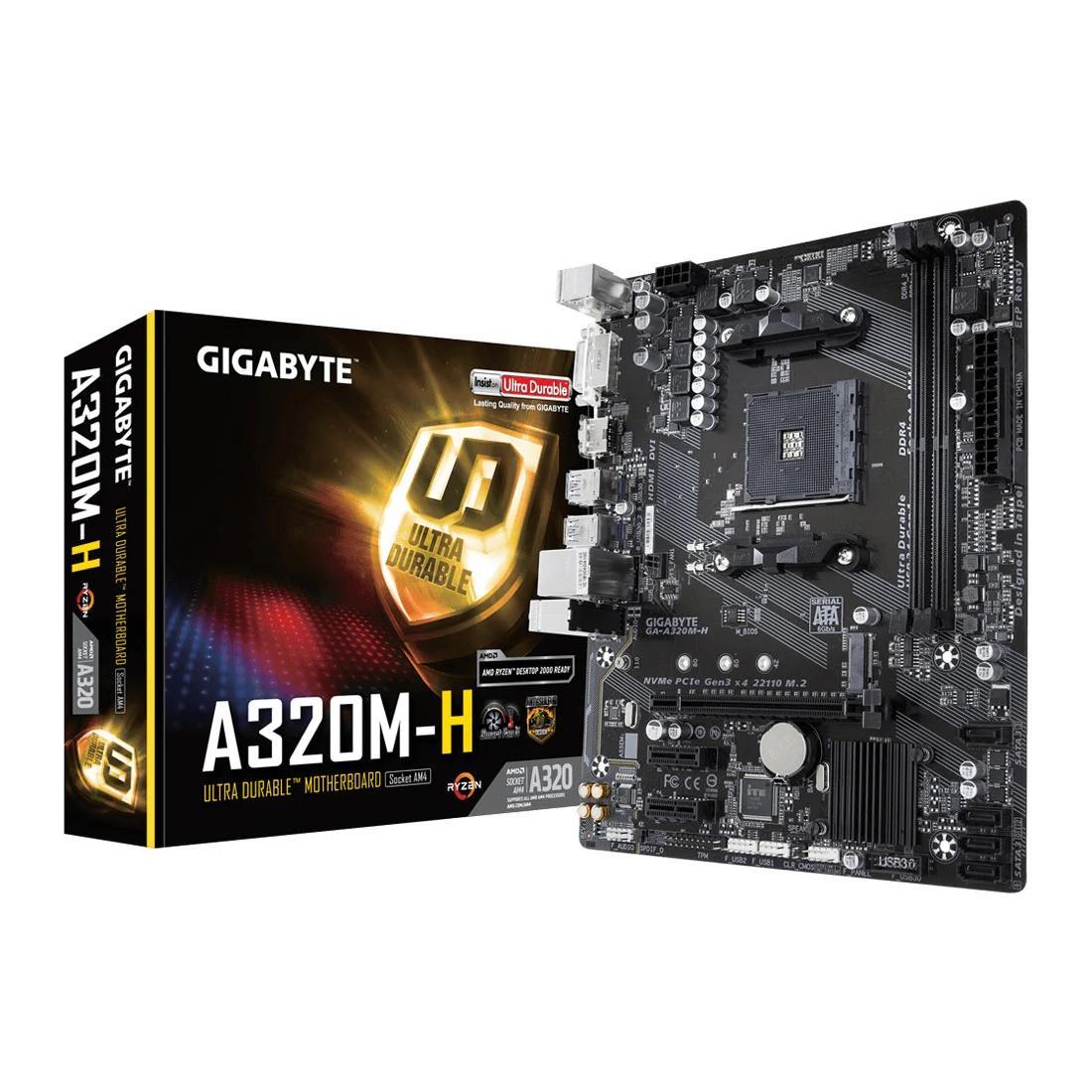 Gigabyte A320M-H AMD A320 Chipset Socket AM4 Micro-ATX Motherboard