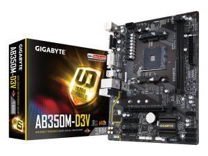 Gigabyte GA-AB350M-D3V AMD AM4 B350 Micro-ATX Motherboard