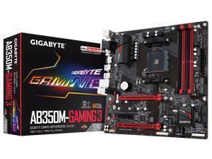 Gigabyte GA-AB350M-GAMING-3 AM4 B350 Chipset M-ATX Motherboard *BIOS Flashed to Support Ryzen 2*