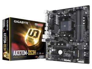 Gigabyte GA-AX370M-DS3H AMD AM4 X370 Micro-ATX Motherboard