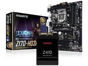 GIGABYTE GA-Z170-HD3P Intel Z170 Socket 1151 ATX Motherboard plus FREE SanDisk 120GB SSD