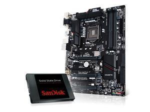 Black Friday Promo GIGABYTE GA-Z170XP-SLI Intel Z170 Socket 1151 ATX Motherboard With SanDisk SSD SATA III 2.5inch 240GB Solid State Hard Drive Bundle