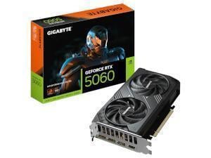 GIGABYTE NVIDIA GeForce RTX 5060 Windforce MAX OC 8GB GDDR7 Graphics Card