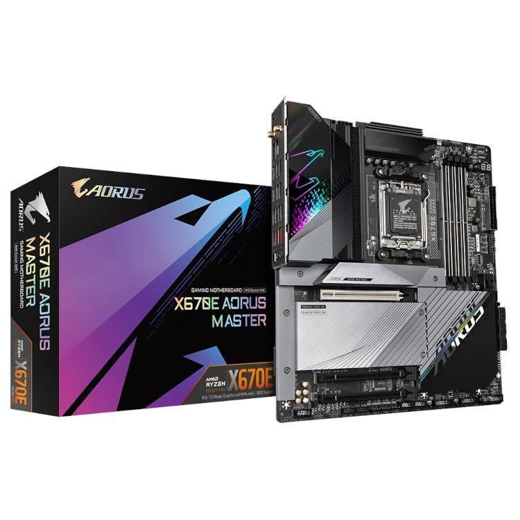 Gigabyte X670E Aorus Master AMD X670E Chipset Socket AM5 E-ATX Motherboard  X670E AORUS MASTER Novatech