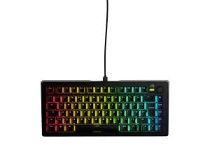 Glorious GMMK 3 75% Prebuilt Wired Gaming Keyboard Fox Switches Black - UK