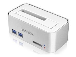 Icy Box USB 3.0 HDD Docking Station with 2 port USB 3.0 Hub Andamp; SD Card  reader