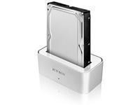Icy Box White External USB 2.0 Docking Station for 2.5inch and 3.5inch SATA HDD with eSATA