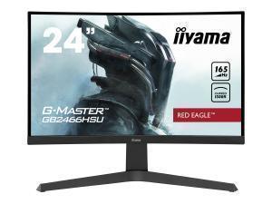 iiyama G-MASTER Red Eagle GB2466HSU-B1 23.8And#34; 165Hz Curved LED Gaming Monitor