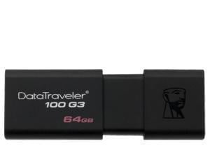 Kingston DataTraveler 100 G3 64GB USB 3.0 Flash Memory Drive