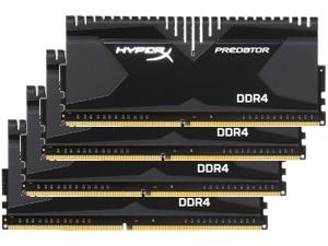 Kingston HyperX Predator Black 16GB 4x4GB DDR4 PC3-21300 2666MHz Quad Channel Kit