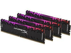 Kingston HyperX Predator RGB 64GB 4 x 16GB DDR4 3000MHz Dual Channel Memory RAM Kit