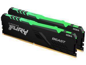 Kingston FURY Beast RGB 32GB 2x16GB DDR4 3200MHz CL16 Memory RAM Kit