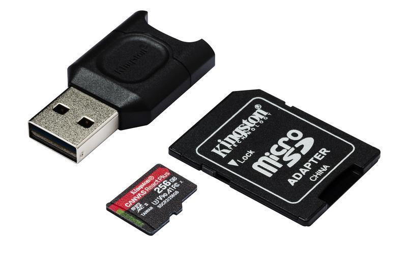 Memoria microSD 256GB Kingston Canvas React Plus (MLPMR2/256GB) - Mesajil