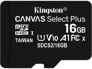 Kingston Canvas Select Plus 16GB MicroSD Memory Card