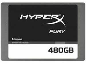 Kingston HyperX Fury Series 2.5inch 480GB SATA 6Gb/s Internal Solid State Drive, Retail