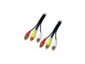 Lindy 2m AV Cable - 3 x Phono Male to 3 x Phono Male, Premium