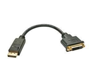 Lindy DisplayPort Male to DVI Female Adapter Cable 15CM